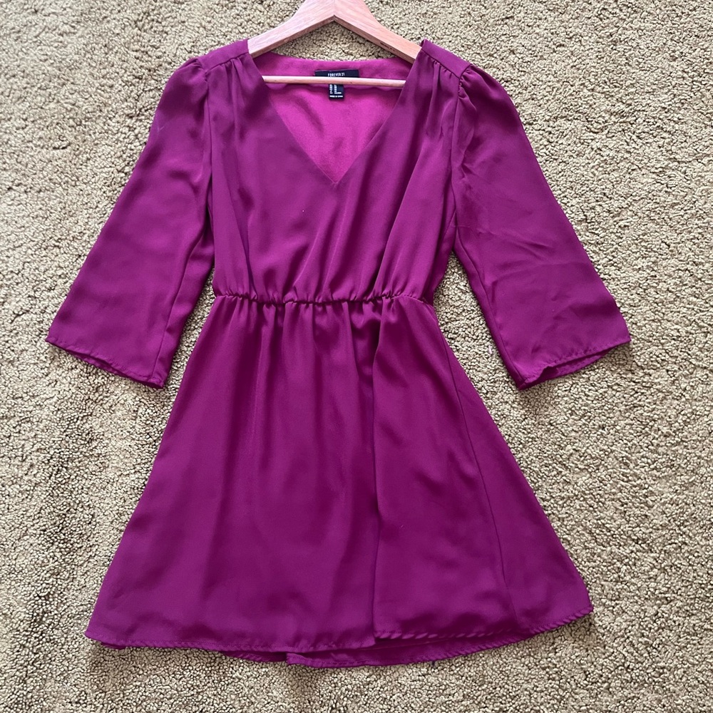 Forever 21 Magenta Mini Dress